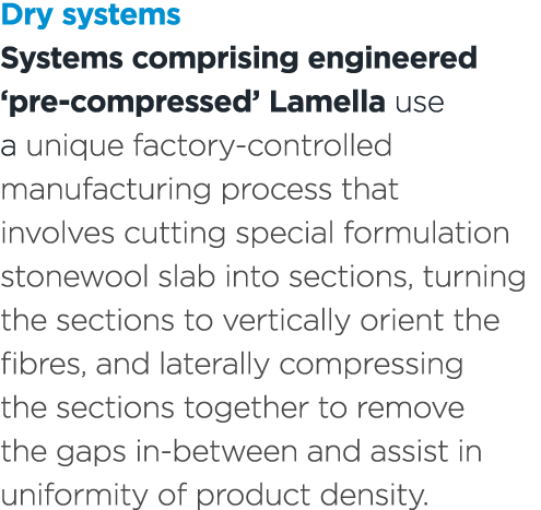 Dry systems Systems comprising engineered ‘pre compressed’ Lamella use a unique factory controlled manufacturing proc...